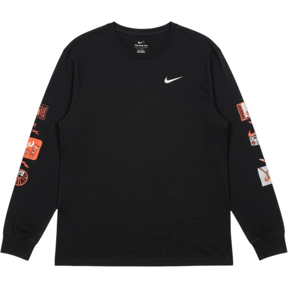 Nike Basketball Graphic Tee Mens 4XL Black Long Sleeve Swoosh DJ1584-010